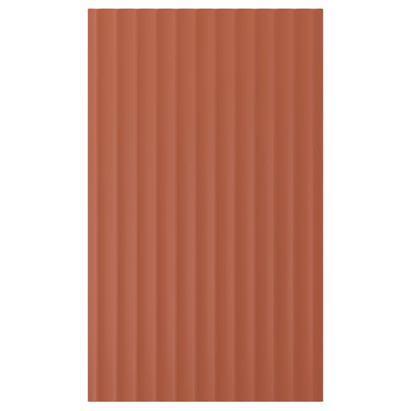 TERRSJÖ Puerta, rojo-café motivo de ondas, 46x76 cm