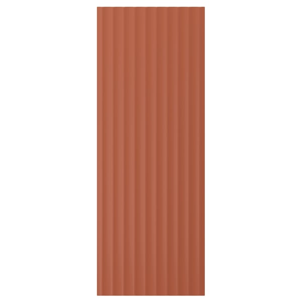 TERRSJÖ Puerta, rojo-café motivo de ondas, 38x102 cm