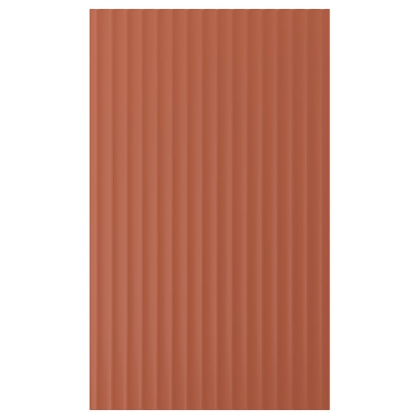 TERRSJÖ Puerta, rojo-café motivo de ondas, 61x102 cm