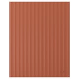 TERRSJÖ Puerta, rojo-café motivo de ondas, 61x76 cm