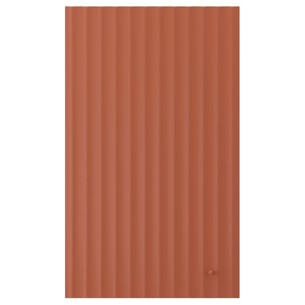 TERRSJÖ Puerta, rojo-café motivo de ondas, 46x76 cm