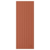 TERRSJÖ Puerta, rojo-café motivo de ondas, 38x102 cm