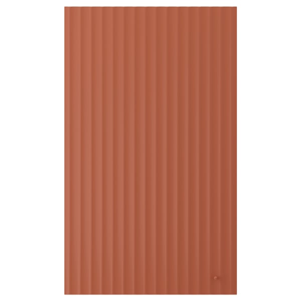 TERRSJÖ Puerta, rojo-café motivo de ondas, 61x102 cm