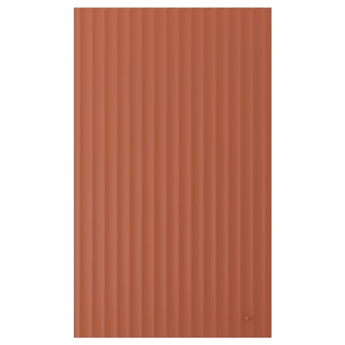 TERRSJÖ Puerta, rojo-café motivo de ondas, 61x102 cm