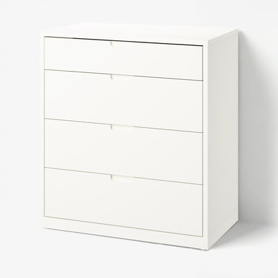 TONSTAD Cómoda de 4 cajones, hueso, 82x47x91 cm