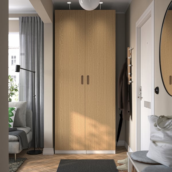 TONSTAD Puerta, chapa roble, 50x229 cm
