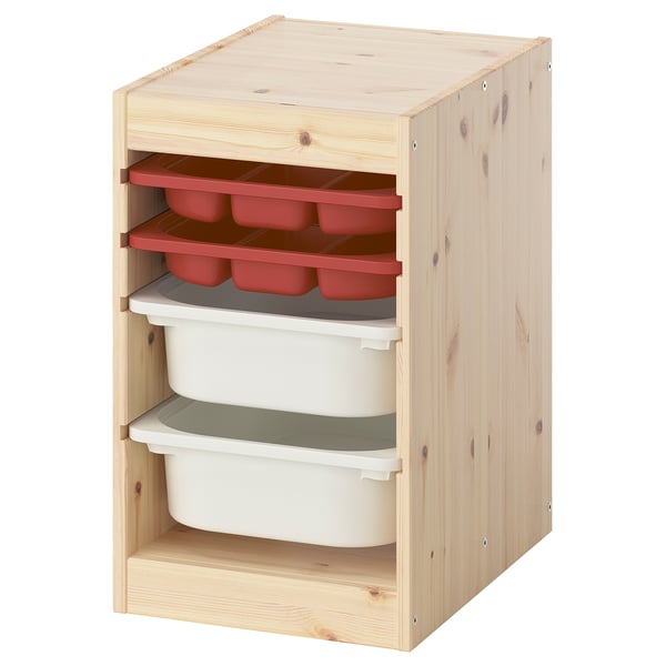 TROFAST Comb almacenaje+caja/bandeja