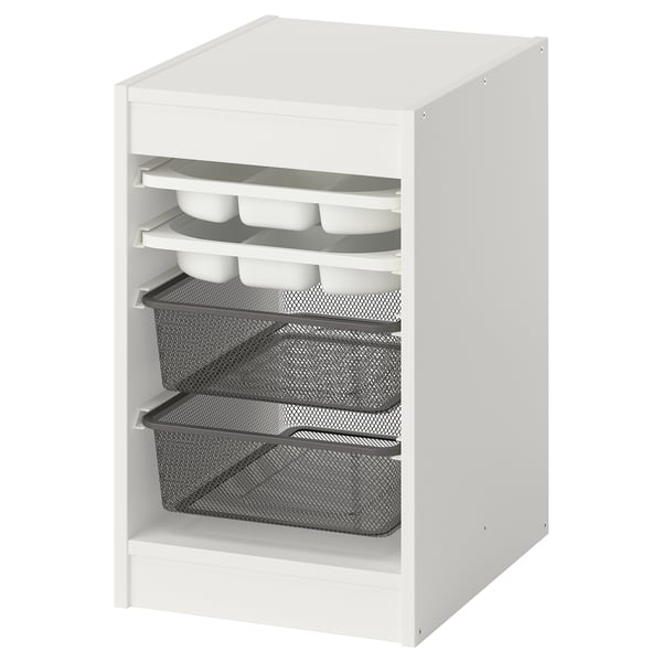 TROFAST Comb almacenaje con cajas/bandejas