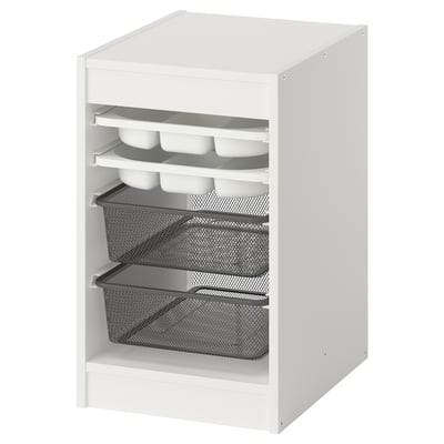 TROFAST Comb almacenaje con cajas/bandejas
