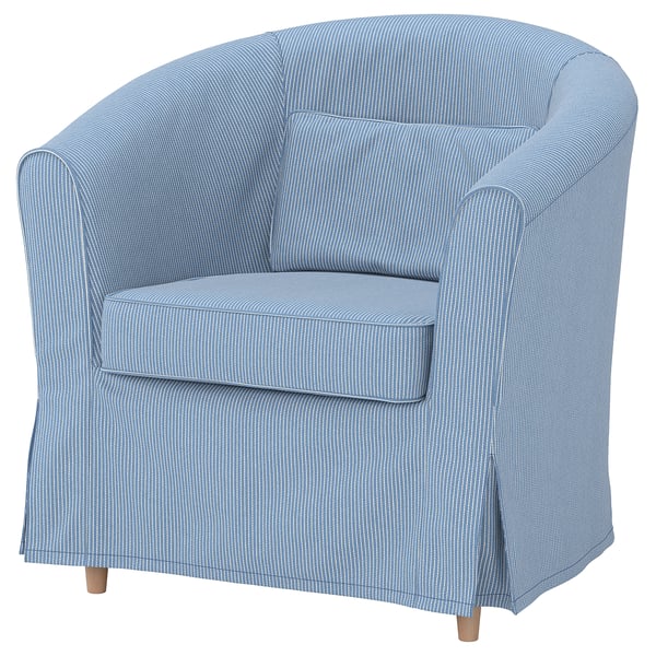 TULLSTA Sillón, Sjölyckan azul oscuro/beige raya