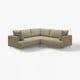 UPPÅKRA Sofá modular esquina 3 asientos, Johanneshov Café/beige