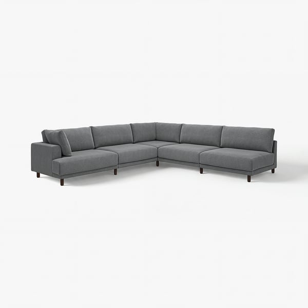 UPPÅKRA Sofá modular esquina, 6 asientos