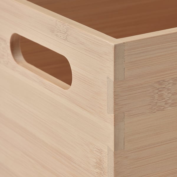 UPPDATERA Caja, bambú claro, 16x24x15 cm