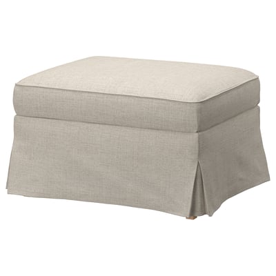 UPPLAND Taburete con almacenaje, Kilanda beige claro