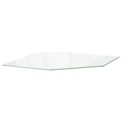 UTRUSTA Repisa para gabinete de pared, vidrio, 66 cm
