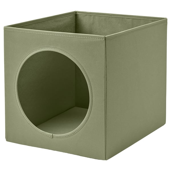 UTSÅDD Casa para gatos, verde, 33x38x33 cm