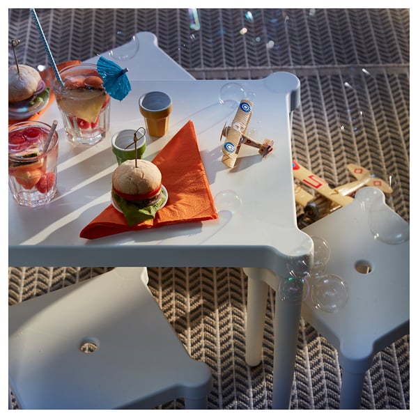 UTTER Mesa para niños, int/ext/blanco