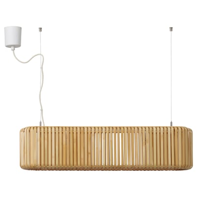 VARPTROSS Lámpara de techo, bambú, 79 cm