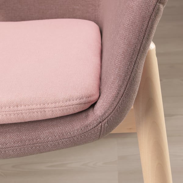VEDBO Sillón con respaldo alto, Gunnared café rosa claro