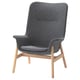 VEDBO Sillón con respaldo alto, Gunnared gris oscuro