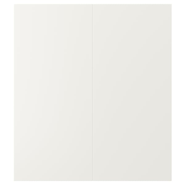 VEDDINGE Puerta de gabinete esquina, 2 pzas, blanco, 33x76 cm