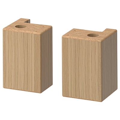 VEDHAMN Pata de esquina, roble, 11 cm