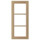 VEDHAMN Puerta de vidrio, roble, 46x102 cm