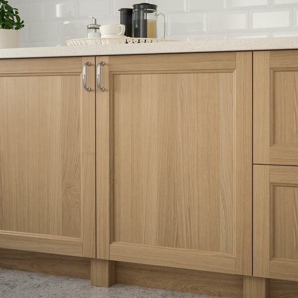 VEDHAMN Puerta, roble, 38x102 cm