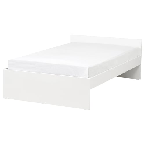 VIHALS Base de cama, blanco, Matrimonial