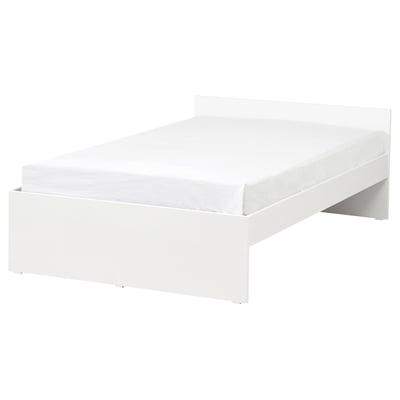 VIHALS Base de cama, blanco, Matrimonial