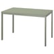 VIHALS Mesa extensible, verde, 120/180x74 cm