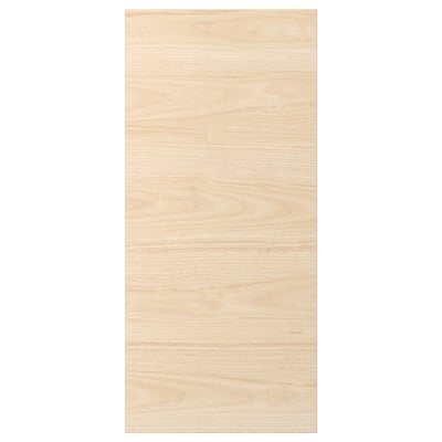 ASKERSUND light ash wood pattern front panel, rectangular, smooth texture, resistant melamine surface.