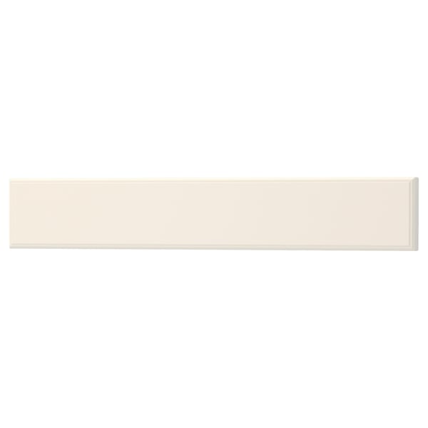 Creamy off-white BODBYN kitchen cabinet, rectangular with bevelled edges.