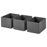 DRÖNA Box, dark grey, 18x25x15 cm