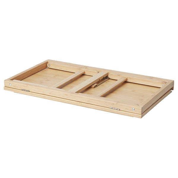 FELFRITT bamboo laptop tray, natural. Folds flat, ideal for sofa or bed use.