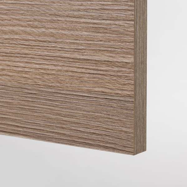 Close-up of a modern wooden cabinet, showing its smooth, natural finish and sleek design.