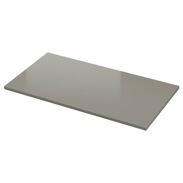 LOCKEBO Custom made worktop, grey stone effect/glass composite, 1 m²x4.0 cm
