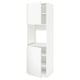 White METOD kitchen unit, modern design with adjustable shelves and closed cabinet.
