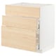 METOD kitchen cabinet with light ash drawers, modern design.
