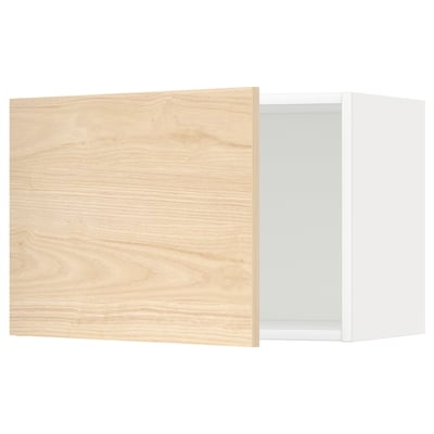METOD kitchen cabinet with light ash door, rectangular, modern design.