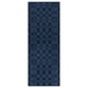 NATTÅG bath mat, black, rectangular, grid pattern, recycled polyester.