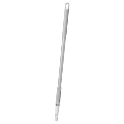 PEPPRIG telescopic cleaning handle in grey, extendable with push-button adjustments, made of plastics and aluminium, versatile cleaning.