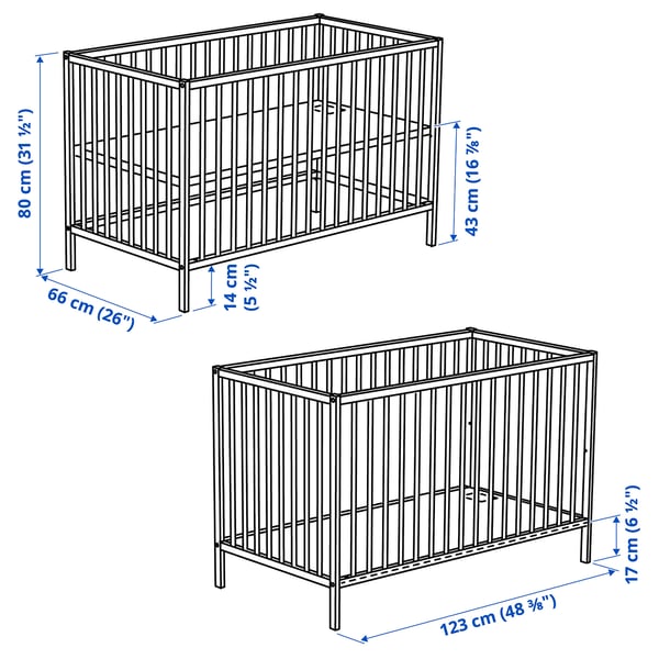 Illustration with measurements for the product: SNIGLAR.