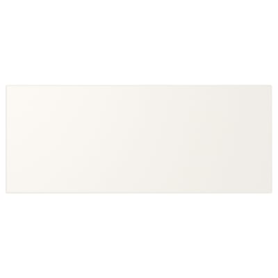 Utresta drawer front: white, acrylic paint and fiberboard, rectangular, smooth finish.