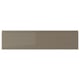 VOXTORP drawer front, dark grey-brown, glossy finish, rectangular shape with integrated handle, modern design.