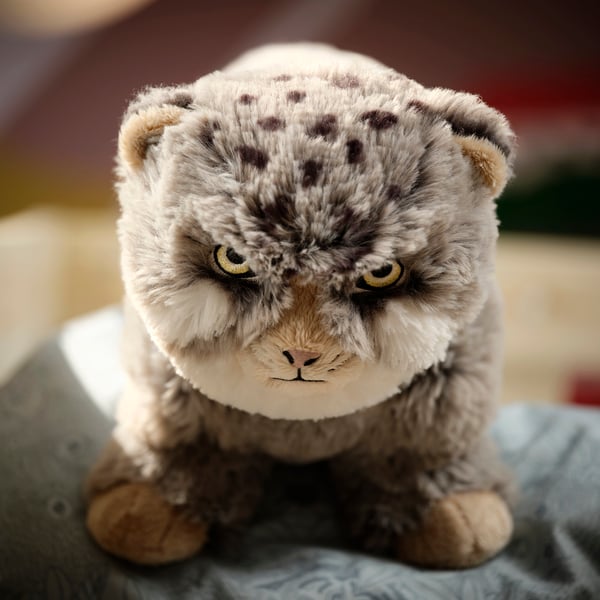 ALPTALL Mainan lembut, kucing Manul/kelabu, 31 cm