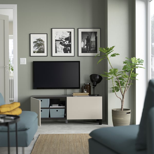 BESTÅ Kabinet TV berpintu