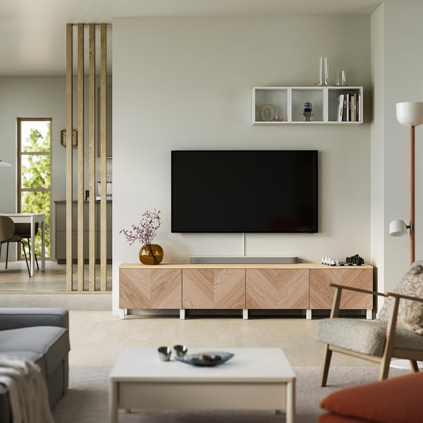 BESTÅ Kabinet TV berpintu