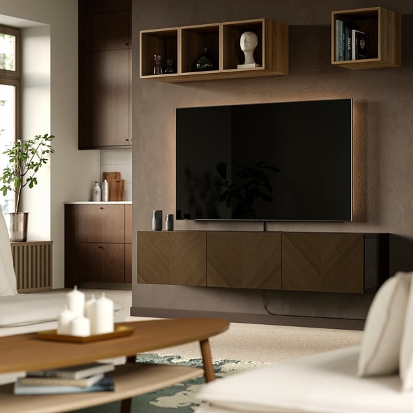 BESTÅ Kabinet TV berpintu