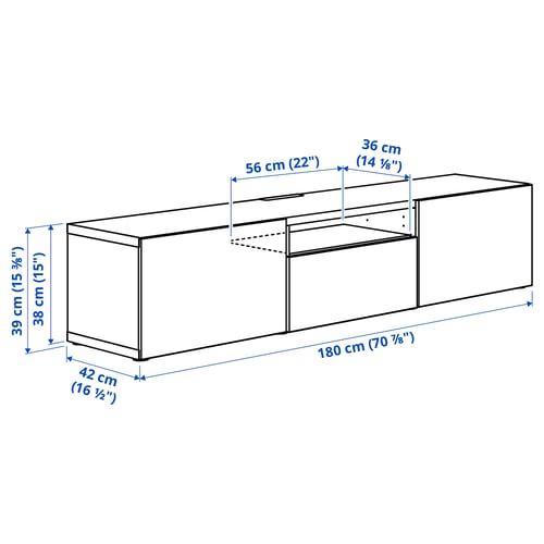 BESTÅ Kabinet TV